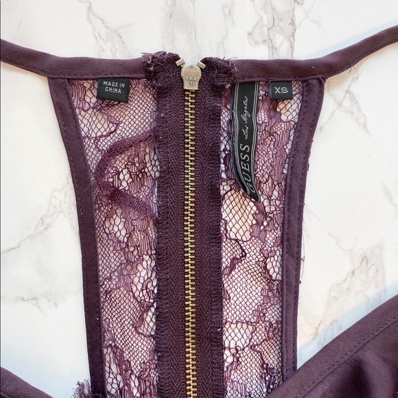 GUESS Sleeveless Terri Top Purple Size XS - Picture 3 of 8